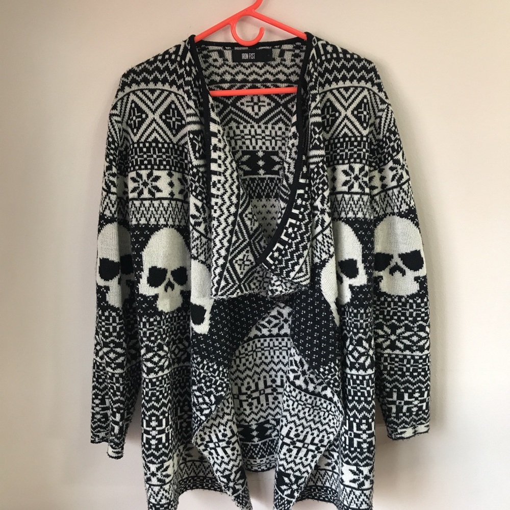 Iron Fist Skull Cardigan